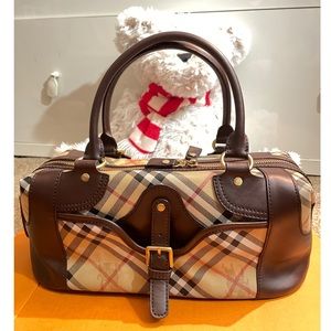 Burberry London Haymarket Check Satchel Bag